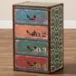 Baxton Studio Amandine 4-Drawer Accent Storage Cabinet in Multicolor, , large