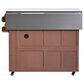 HOMLUX 41.9" Outdoor Extendable Kitchen Island in Brown, , large