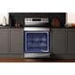 Midea 30" Freestanding Electric Range with 5 Burners and Air Fry in Stainless Steel, , large