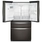 Whirlpool 26 Cu. Ft. 4-Door French Door Refrigerator with Prep and Store Bins in Black Stainless, , large