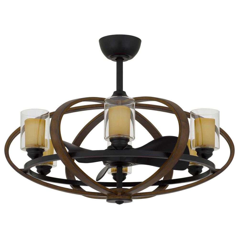 Cal Lighting Summerville Ceiling Fandelier with Lights in Rustic, , large