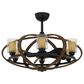 Cal Lighting Summerville Ceiling Fandelier with Lights in Rustic, , large