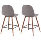 Lumisource Pebble Counter Stool in Charcoal/Walnut (Set of 2), , large