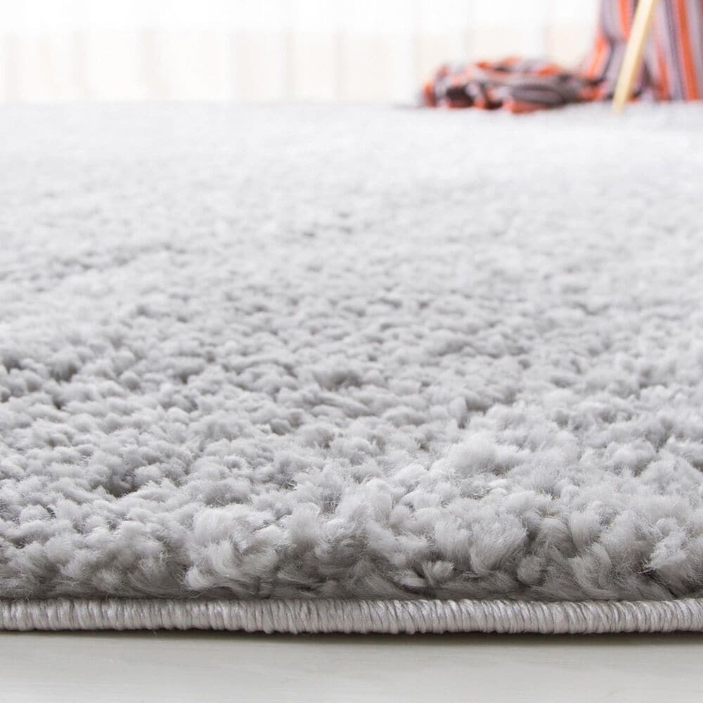 Safavieh August Shag AUG900G 8&#39;6&quot; Round Silver Area Rug, , large