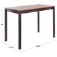 Lumisource Fuji Counter Table in Walnut/Stainless Steel, , large