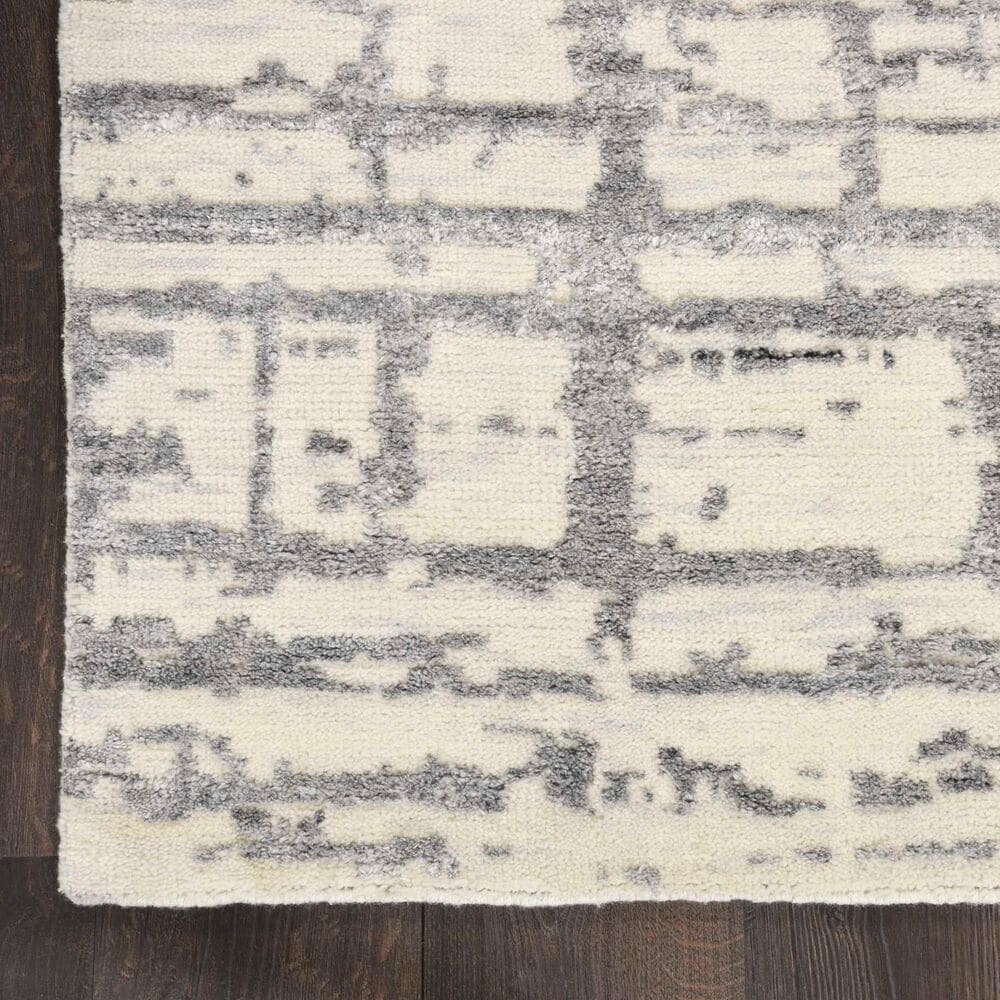 Nourison Luna 7&#39;9&quot; x 9&#39;9&quot; Ivory and Grey Area Rug, , large
