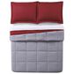 Pem America Truly Soft Everyday 3-Piece Full/Queen Reversible Comforter Set in Red and Grey, , large