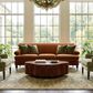Jennifer Taylor Home Alana Stationary Sofa in Burnt Orange Velvet, , large