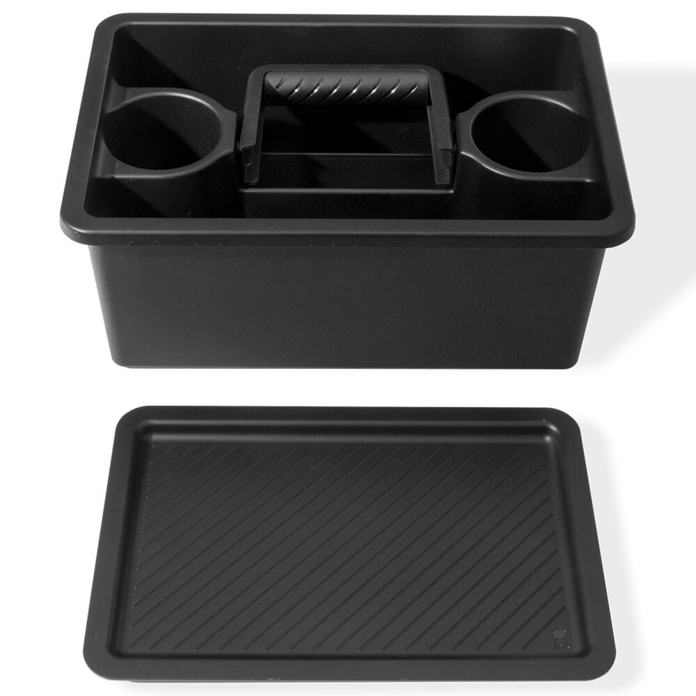 Weber Weber Works Caddy with Tray Lid in Black, , large