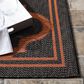 Safavieh Bermuda 4" x 6" Charcoal and Rust Indoor/Outdoor Area Performance Rug, , large