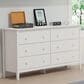 Timberlake Simplicity 6-Drawer Dresser in White, , large
