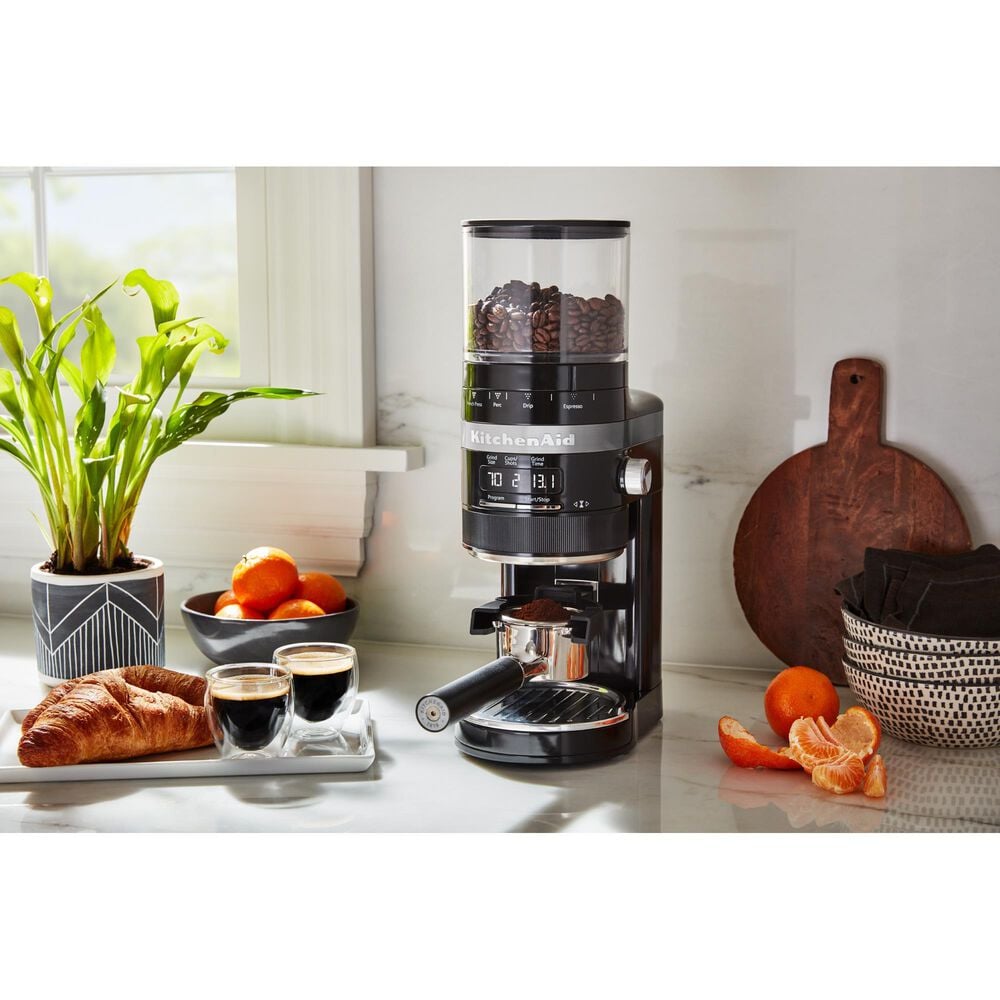 KitchenAid Burr Coffee Grinder in Onyx Black, , large