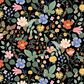 Rifle Paper Co Crafted by Cloth and Company Elly Queen Headboard in Canopy Black/Cream, , large