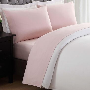 Pem America My World Solid 3-Piece Twin Sheet Set in Blush, , large