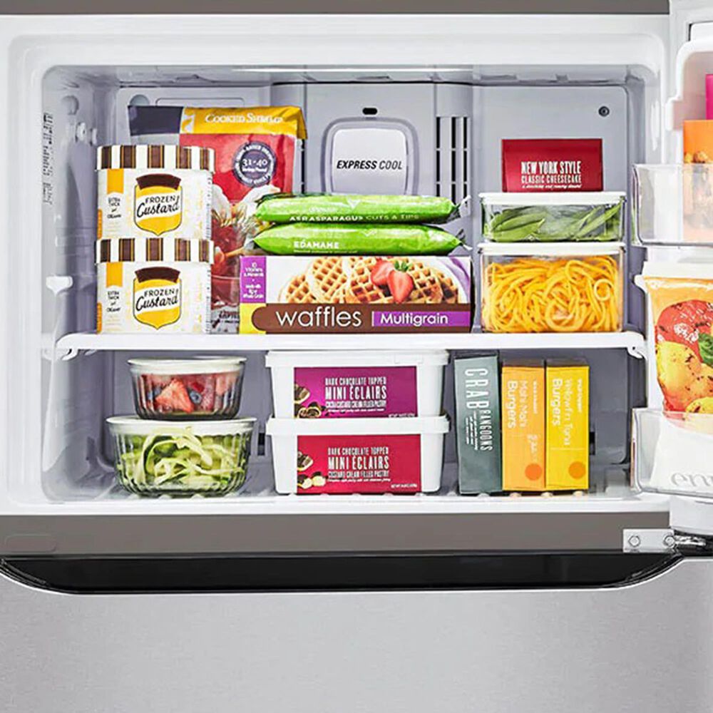 LG 20 Cu. Ft. Top Freezer Refrigerator Reversible Door in Stainless Steel, , large