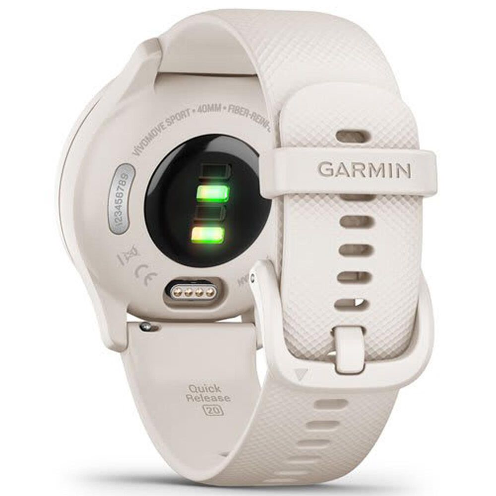 Garmin Vivomove Sport Smartwatch 28mm Black Case with Silicone Band and Black Index S2 Smart Scale, , large