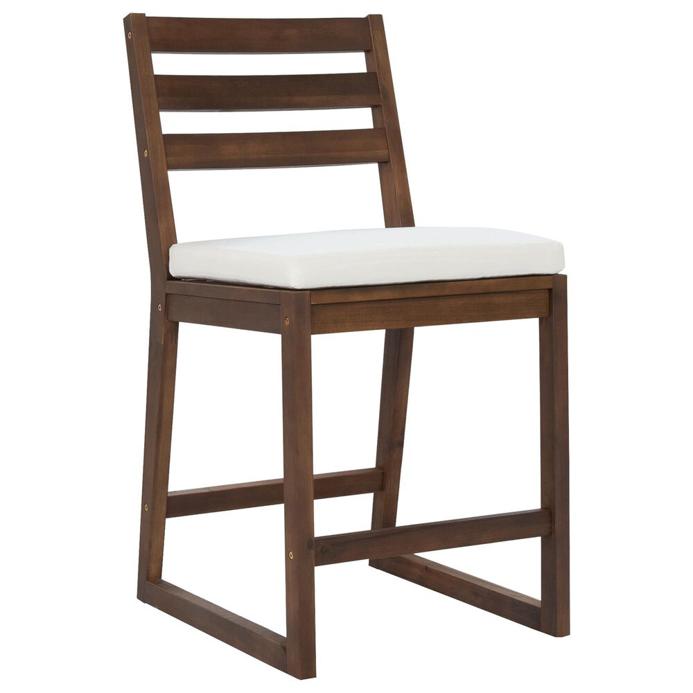 HOMLUX 5-Piece Patio Bar Set with 52" Rectangular Mocha Table in Beige, , large