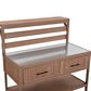 HOMLUX 62.3"" Outdoor Kitchen Island in Brown, , large