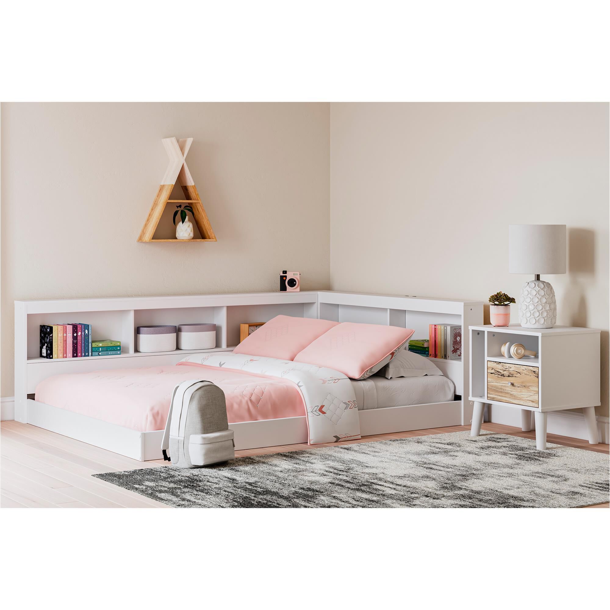 Ashley bookshelf new arrivals bed