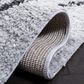 Safavieh August Shag AUG572F 9" x 12" Ivory and Grey Area Rug, , large