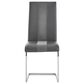 Global Furniture USA Table and 4 Chairs in Brown, White, Clear and Chrome, , large