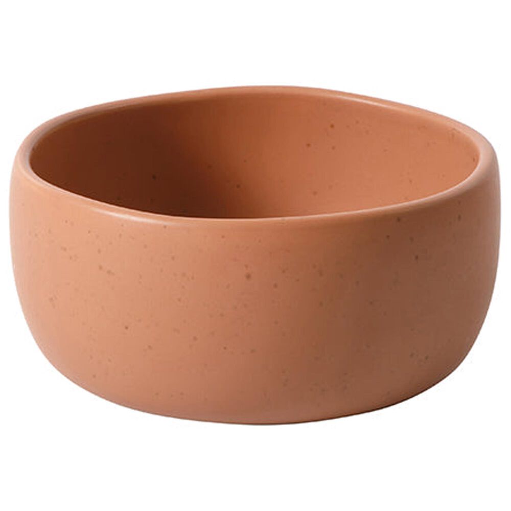 Gibson Home Corcisa Clay 12-Piece Stoneware Reactive Glaze Dinnerware Set in Burnt Apricot Terracotta, , large