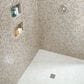 Dal-Tile Uptown Glass Frost Moka 1" x 1" Hexagon on 12" x 12" Glass Mosaic Sheet, , large
