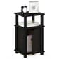 HOMLUX Brahms 3-Tier End Table in Espresso and Black, , large