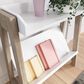 Ashley Blariden Small Bookcase in Light Tan and White, , large