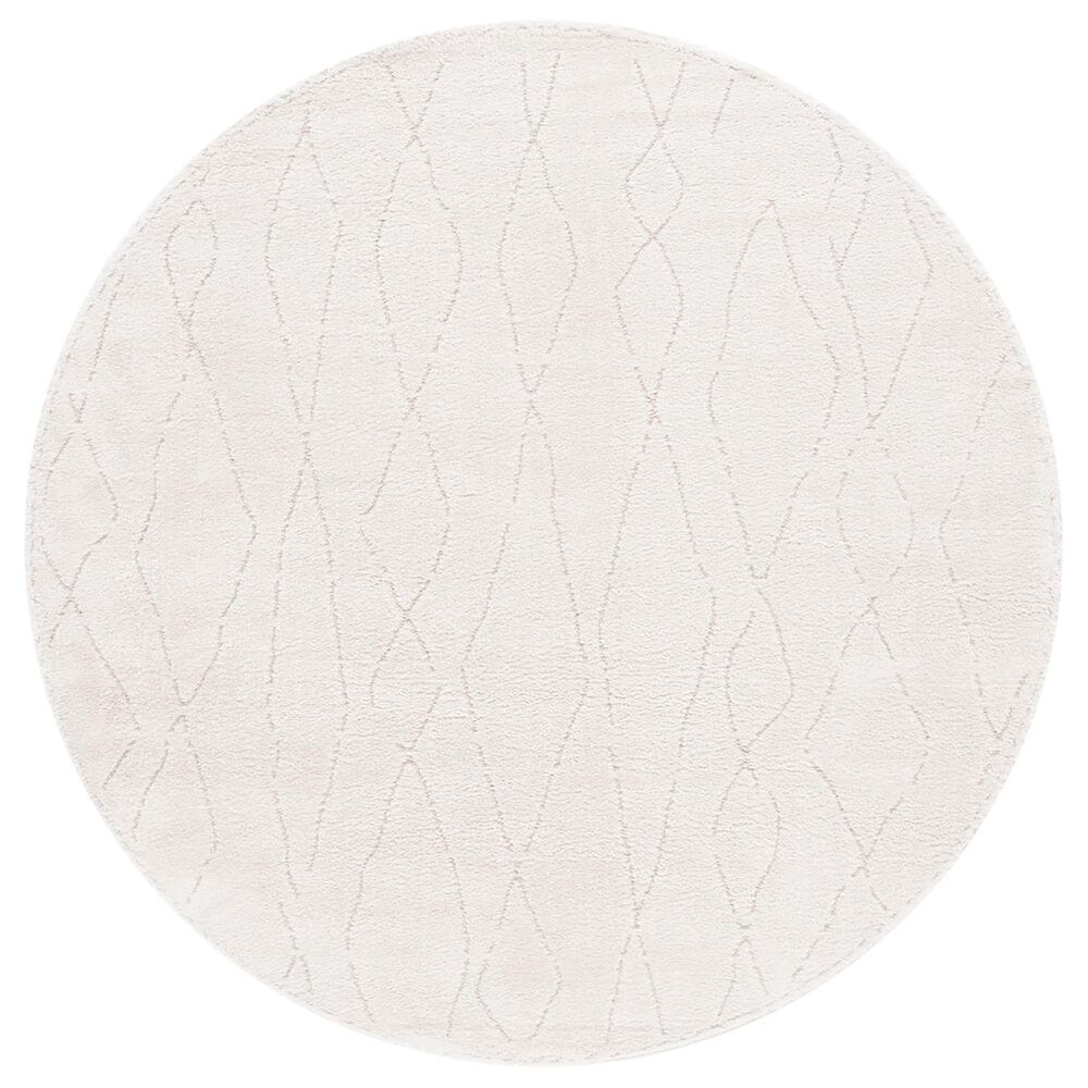 Safavieh Melody Southwestern 6"7" Round Ivory and Beige Area Rug, , large