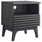 Modway Render 1 Drawer and Shelf Nightstand in Charcoal, , large