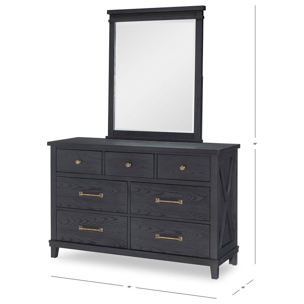 Legacy Classic Flatiron 5-Piece Twin Trundle Bedroom Set in Midnight, , large