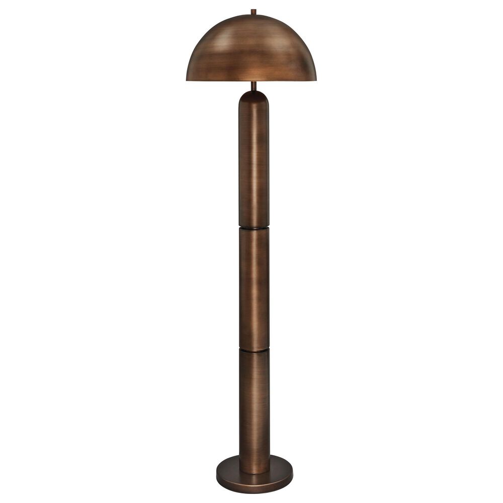 Ashley Wendfield Metal Floor Lamp in Antique Copper, , large