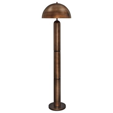 Ashley Wendfield Metal Floor Lamp in Antique Copper, , large