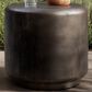 Four Hands Venetia Outdoor End Table in Distressed Bronze, , large