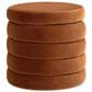 Jennifer Taylor Home Fuji Storage Ottoman in Burnt Orange, , large