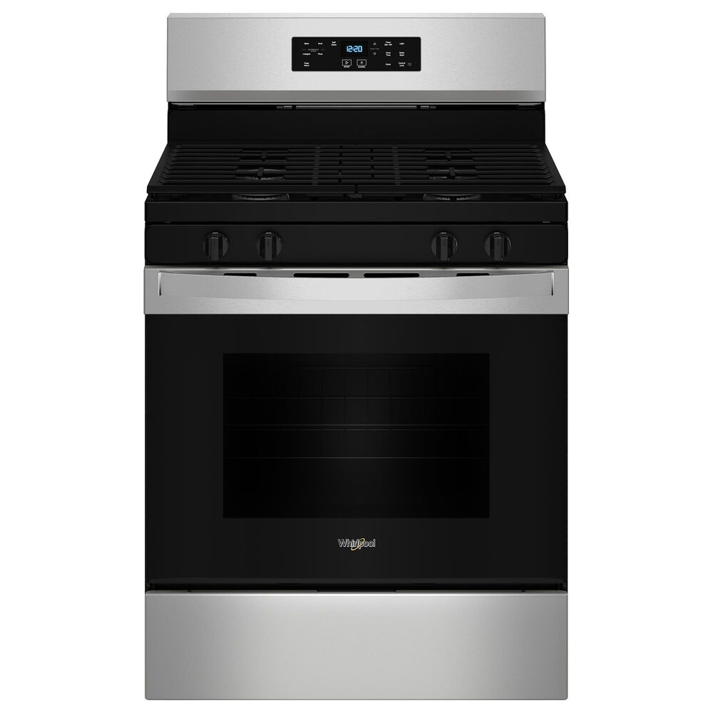 Whirlpool 5 Cu. Ft. Freestanding Gas Range with No Preheat Mode in Stainless Steel, , large