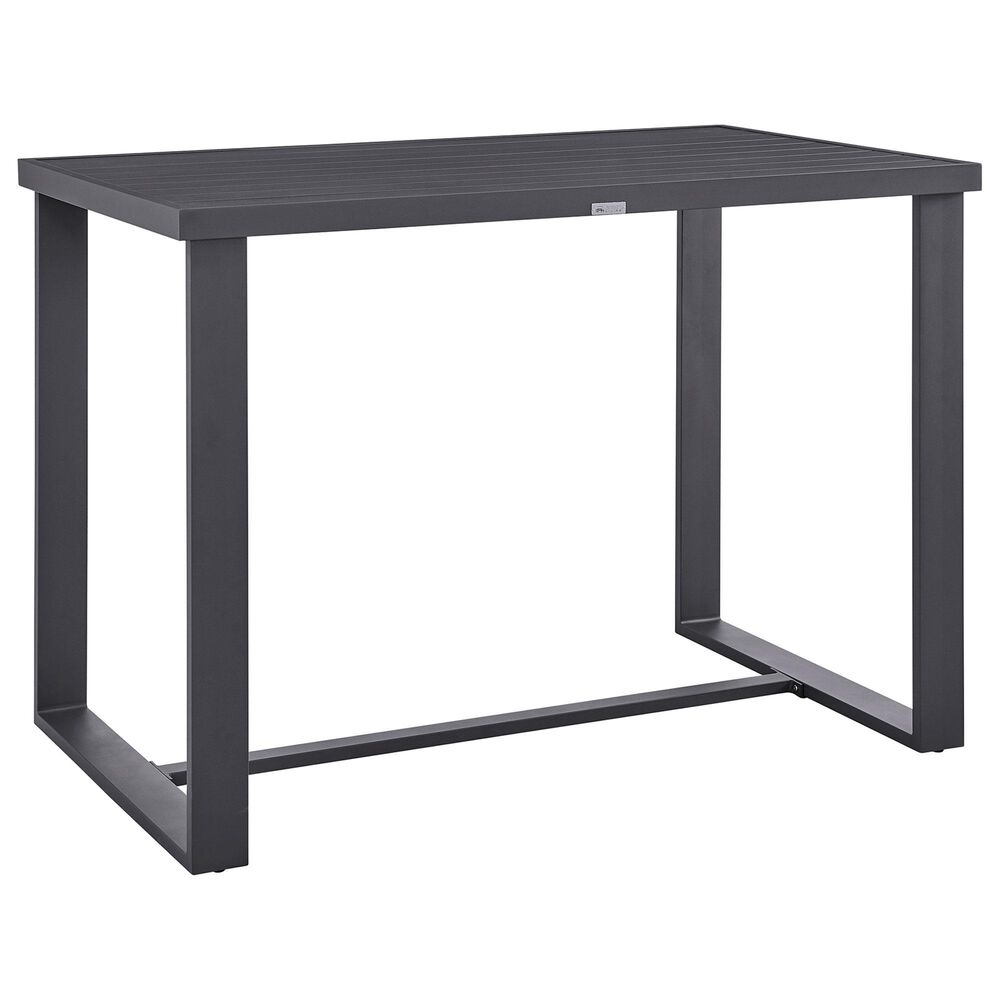 Blue River Menorca Outdoor Bar Height Dining Table in Dark Grey - Table Only, , large