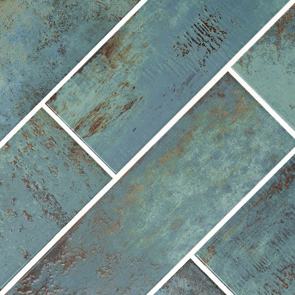 MS International Marza Aqua 4&quot; x 12&quot; Porcelain Tile, , large