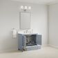 37B Claudine 36" Single Bathroom Vanity in Soft Blue with Glossy White Composite Stone Top and Backsplash, , large