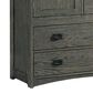 Hawthorne Furniture Oak Park 6 Drawer Chest with Door in Pewter, , large