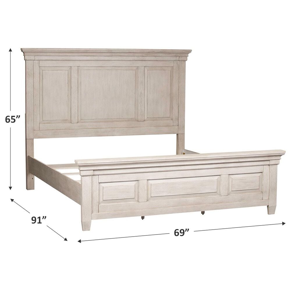 Belle Furnishings Heartland Queen Panel Bed in Antique White, , large