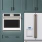 Cafe 2-Piece Kitchen Package with Matte White 30" Smart Built-In Convection Single Wall Oven and Stainless Steel 30" Gas Cooktop, , large