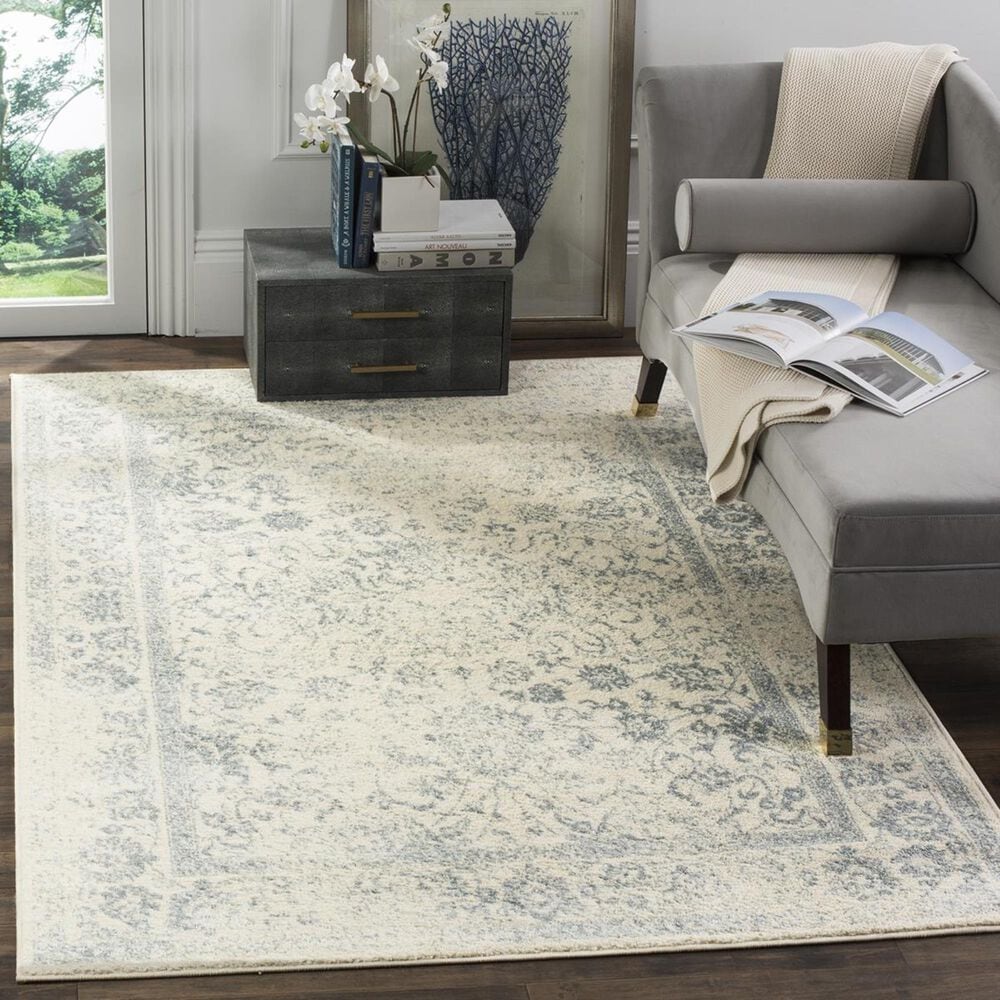 Safavieh Adirondack ADR109S-3 3" x 5" Ivory/Slate Area Rug, , large