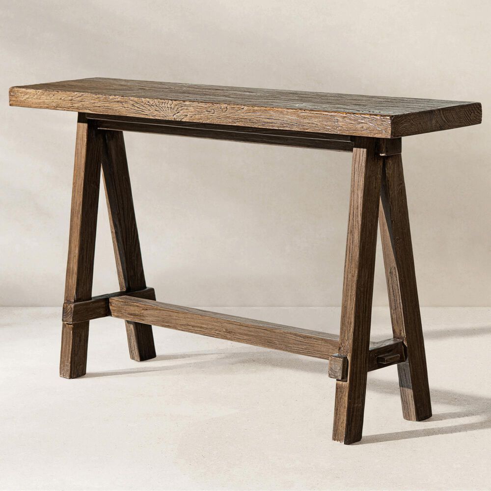 Jennifer Taylor Home Hawthorne 60" Console Table in Heritage Medium Dark Brown, , large