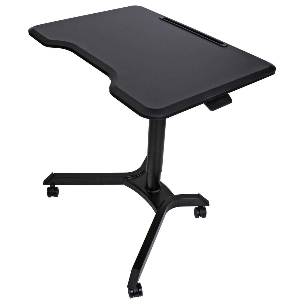 HP Adjustable Sit/Stand Laptop Desk in Black, , large