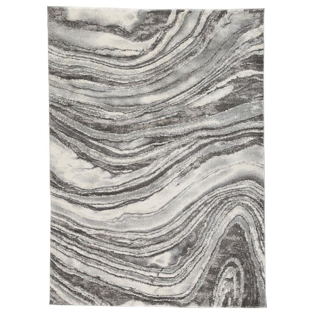 Ashley Wysdale 7"10" x 10"3" Cream and Gray Area Rug, , large