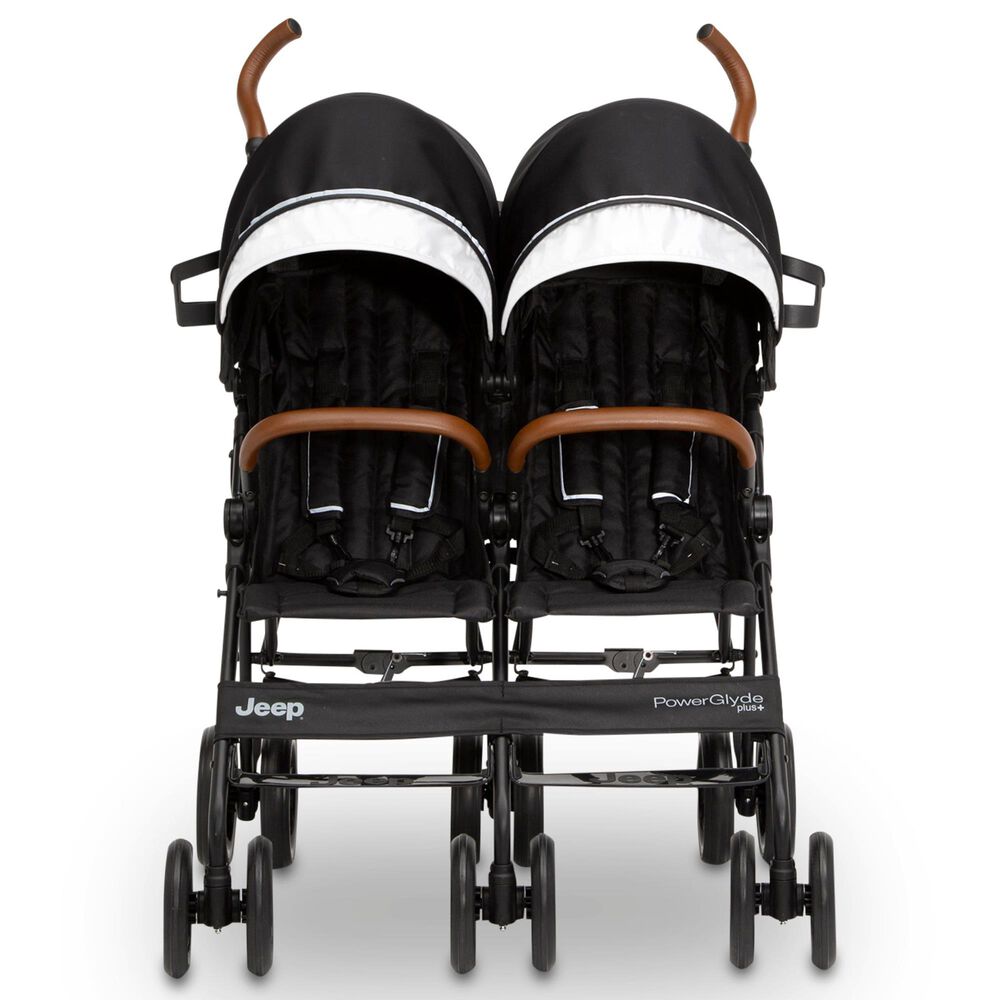 Delta Jeep PowerGlyde Plus SideBySide Double Stroller in Black NFM