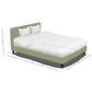 Jonathan Louis Design Lab Queen Platform Bed with Amici Fern Upholstered in Carbon, , large