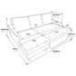 OSP Home Lester 1-Piece Stationary Sleeper Sofa Chaise in Grey, , large